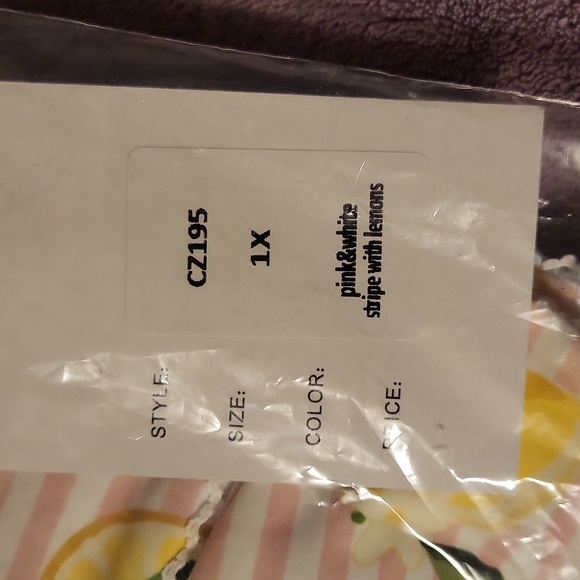 NWT 🍋 Pink Stripes & Lemons Ruched & Ready Swim Top - Picture 5 of 6